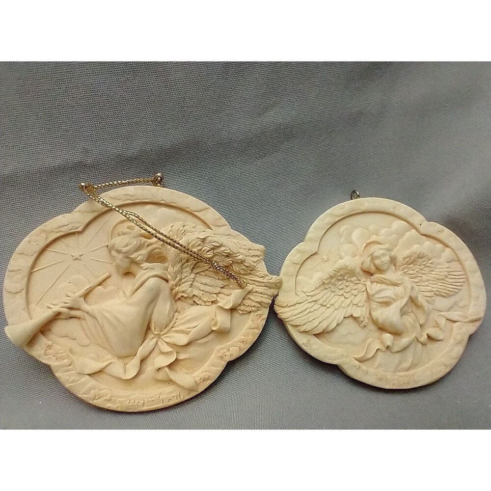 Hallmark Heavenly Angels Ornaments 1991 and 1992 Classical Angels Vintage